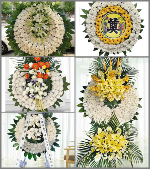 安徽六安市金寨县梅山镇南水村花圈速递